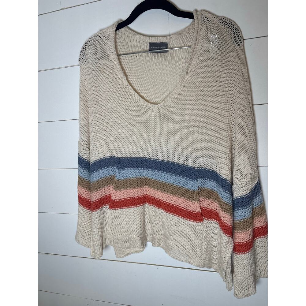 Wooden Ships Striped Knitted Sweater